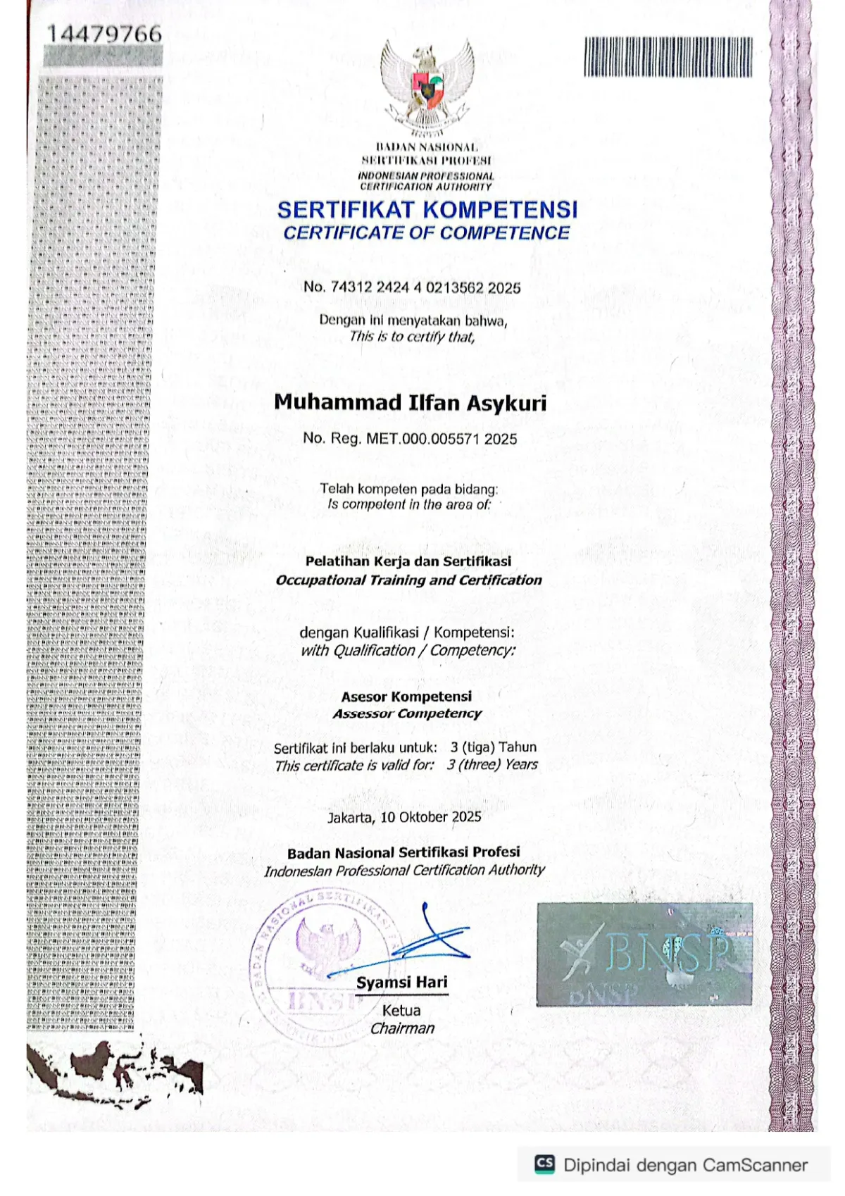 Assesor Competency BNSP